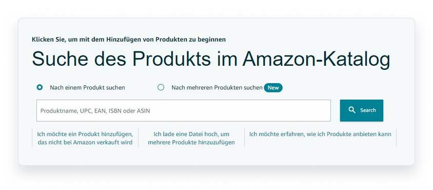 verkaufen auf amazon - Inventar hochladen, neue Produkte hochladen
