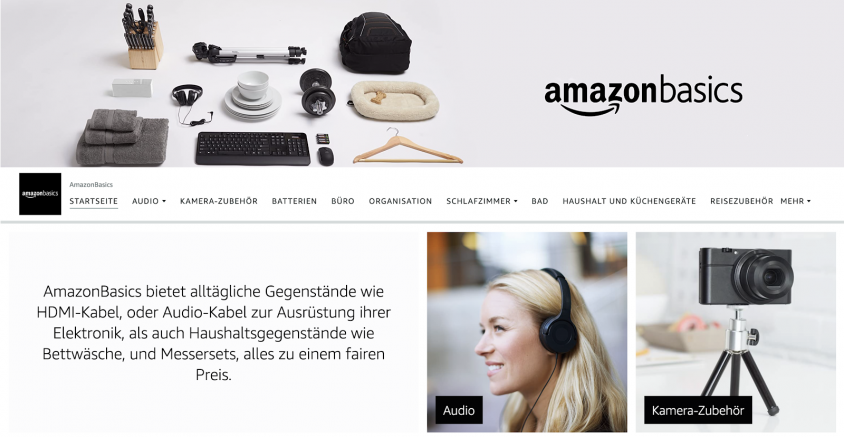 ബ്രാൻഡ് സ്റ്റോർ Amazon Basics