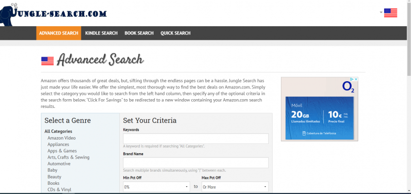 jungle search pris tracker