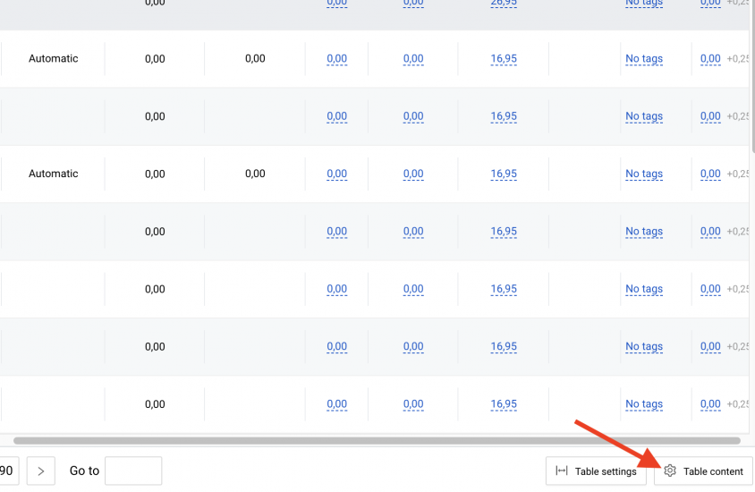 Der പട്ടികയുടെ ഉള്ളടക്കം Repricer-ൽ ഒരു ബട്ടൺ വഴി ലഭ്യമാക്കാം