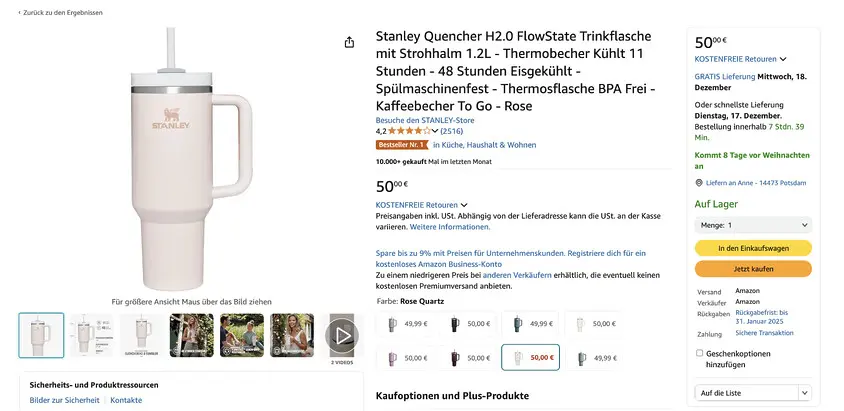 Amazon: സ്റ്റാൻലി കപ്പ് പോലുള്ള ഏറ്റവും കൂടുതൽ വിറ്റുവരവുള്ള ഉൽപ്പന്നങ്ങൾ എപ്പോഴും ഒരു സുരക്ഷിത ബാങ്ക് അല്ല.