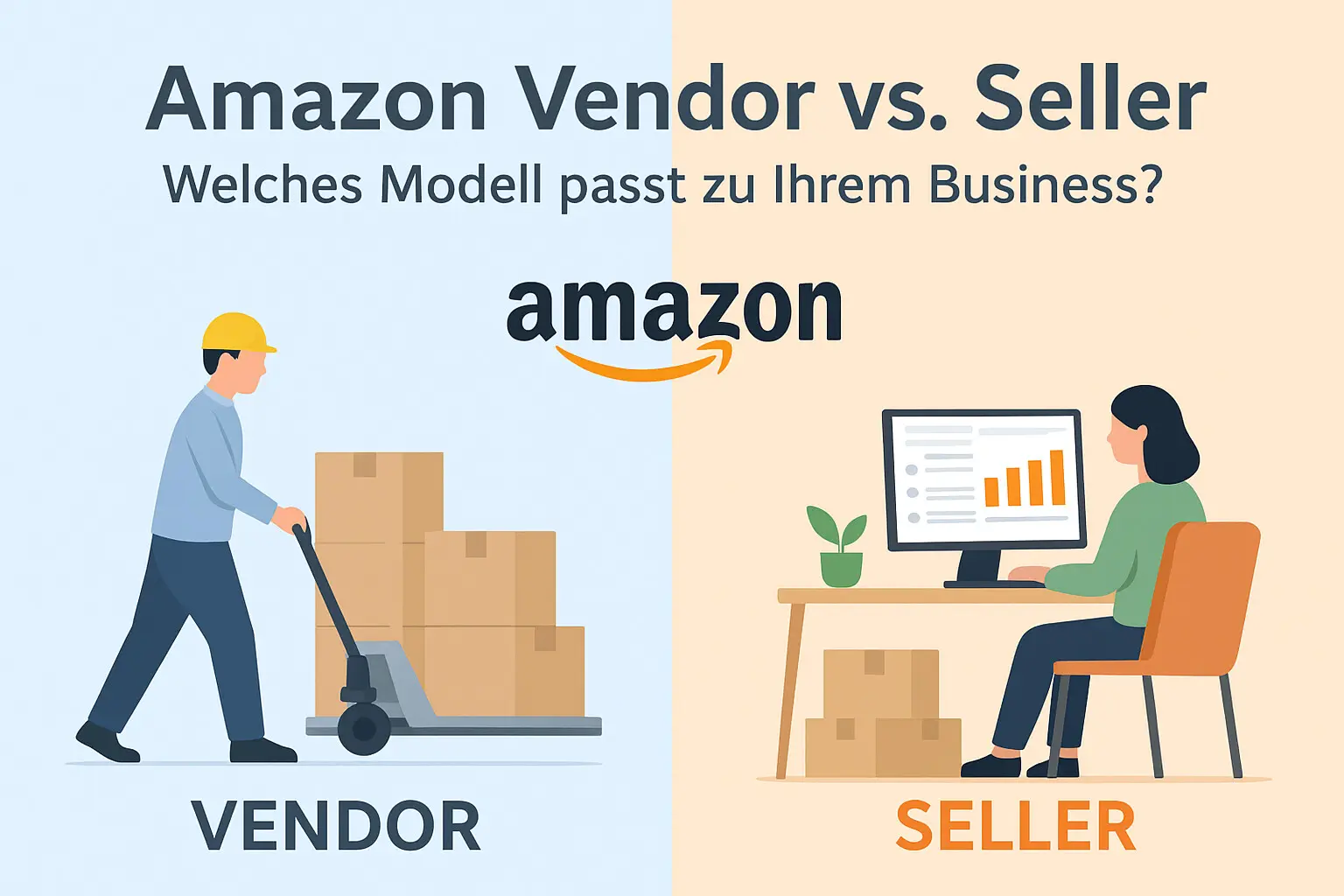 Amazon Vendor vs. Seller – Welches Verkaufsmodell passt zu Ihnen?